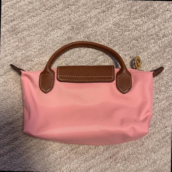 NWT Longchamp Le Pliage Pink Cosmetic Bag | Stylish & Durable Case - Picture 3 of 7